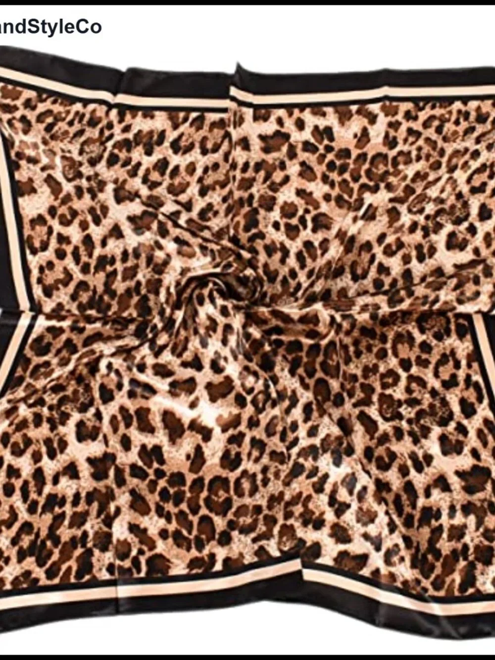 Silk Like Square Scarf - Polyester Satin Hair Wrap Neck Bandana